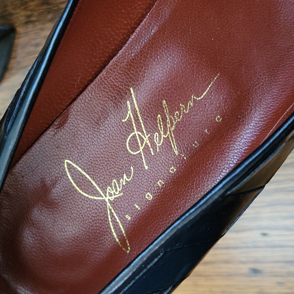 Vintage Rare Joan Hepburn Woven Leather Platform Pumps Size 8.5 Just Beautiful! - Picture 3 of 10